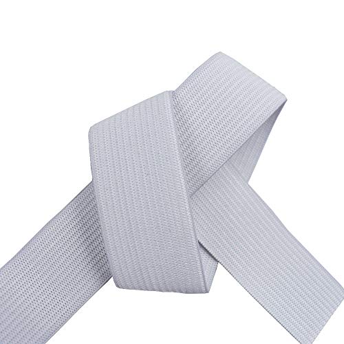 Leline's Elastic Spool, Knit Elastic Band for Sewing, 1 Inch x 5 Yard, White