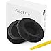 Geekria Comfort Velour Replacement Ear Pads for Sennheiser Momentum On-Ear, Momentum 2.0, HD1 On-Ear Headphones Ear Cushions, Repair Parts with Video Guide (Black)