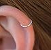 Hoop Earring, 20 gauge Sterling silver Cartilage hoop Tiny Cartilage Ring,Cartilage earring,Tragus earring,Helix ring,piercing earring,Gift for her,single hoop ring