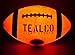 TealCo Full-Size & Weight, Tough Light-Up Football (LED-lighted - Better Than Glow in the Dark)