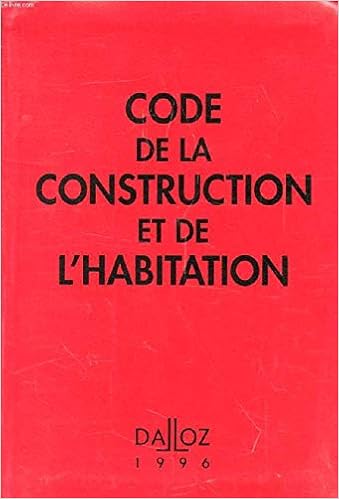Code De La Construction Et De Lhabitation Amazonca Books - 