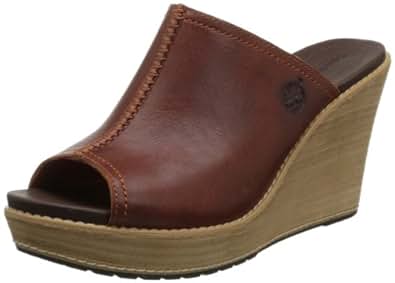 Amazon.com | Timberland Women's Danforth Wedge Sandal, Burnt Orange, 11 W US | Platforms & Wedges