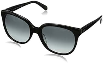 Kate Spade Women's Bayleigh Oval Sunglasses, Black, 55 mm