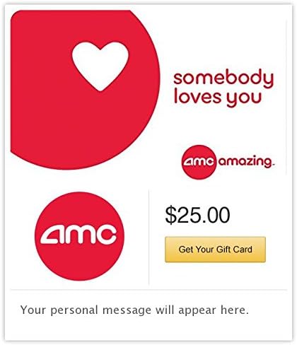 AMC Theatres Somebody Loves You Gift Cards - E-mail Delivery
