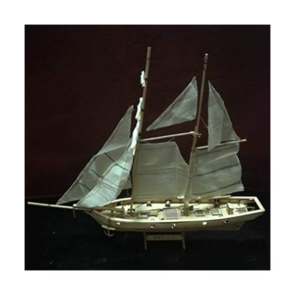 Guanan Segelboot Modell, Holzschiff Modelle, DIY Schiffsmodell Kit, Dekoration Modellbausatz Holz Schiff Bausatz… – Bild 8