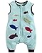 Vaenait Baby Boys Fleece Wearable Blanket Sleeper Sleeping Bag Fish M