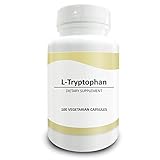 Pure Science L-Tryptophan 500mg – Regulates Mood, Improves Relaxation & Sleep, Supports Metabolism & Improves Overall Health – 100 Vegetarian Capsules of L-Tryptophan Powder