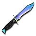 FadeCase Bowie Fade - Real CSGO Knife Skin Counter Strike Global Offensive Full Tang Fixed Blade with Blade Sheath