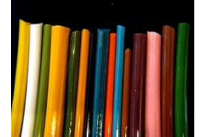 Devardi Glass Boro Rods, COE 33, Mixed Colors, 5 lbs borosilicate solid glass rods