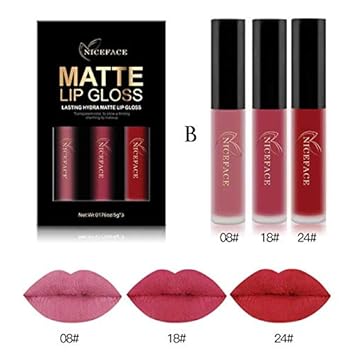 Rouge à Lèvres Mat Longue Tenue Coffret Rouge à Lèvres Mat