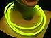 Glow Sticks Bulk Wholesale Necklaces, 100 22” Yellow Glow Necklaces. Bright Color, Glow 8-12 Hrs, Connector Pre-Attached, Sturdy Packaging, GlowWithUs Brand