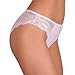 CFB 023 0201 Women Lingerie Lace Cotton Sexy Bikini Underwear Gifts For Women Undies Pantys BBW White Briefs Valentine Day Presents, XL/12 White 3 Pac