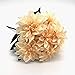 HoYuanFlo 10 Heads Dahlia Fake Flowers Artificial Dahlia Flowers Faux Flowers for Home Wedding Party Office Supplies (Champagne)