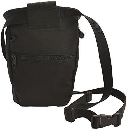 Climbing Chalk Bags for Rock Climbing, Weightlifting, Bouldering &amp; Gymnastics Anti-Slip Outdoor tools Accessory,Giving Bag with Belt (black)