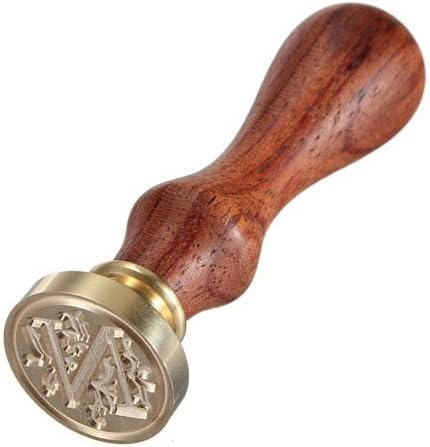 JoinPro Vintage Alphabet Wax Seal Stamp for Christmas Wedding Invitations Envelope Sealing and DIY Scrapbooking (N)