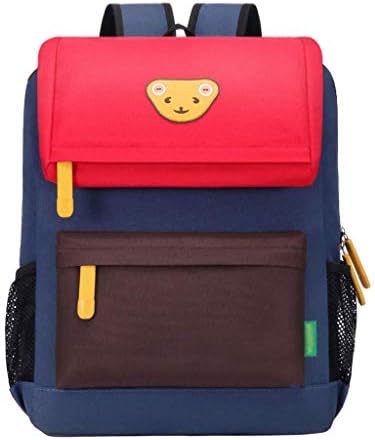 OPmeA 3-4-6 Years Old Boy and Girl Cute Backpack Trend Student Bag Outdoor Travel Burden Backpack (color : RED, Size : S)