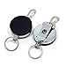 SAMS FISHING 2 pcs x Metal Retractable Reel Fly Fishing Zinger Retractor Stainless Cable Zinger with Belt Clip (A079)