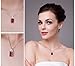 Jewelrypalace Luxury Emerald Cut 9.5ct Created Red Ruby 925 Sterling Silver Pendant Pendant Necklace 18 inches