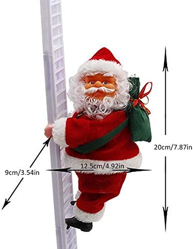 Amazon Co Jp クリスマス サンタはしご 電気サンタクロース おもちゃ はしごを登り 人形 置物 インテリア飾り スリング飾り クリスマスプレゼント 贈り物 子供 雰囲気 おもしろい ホーム キッチン