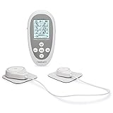 MeasuPro Rechargeable Wireless Electrical TENS Electrode Machine, Handheld Portable TENS Unit Therapy and Pain Rehabilitation, Pulse Muscle Stimulator Massager