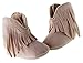 Kuner Baby Girl's Tassel Soft Bottom Non-Slip Warm Boots Toddler Shoes