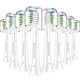 Replacement Brush Heads for Philips Sonicare Electric Toothbrush,DiamondClean, HealthyWhite, FlexCare,EasyClean, Essence +, PowerUp by Jiuzhoudeal,8 Pack (8 Pack, Green)