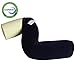 FY-Living Memory Foam Twist Pillow Roll for Neck, Lumbar or Legs, Shape Bendable, Navy Velour Cover