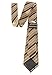 Abundance New Woven Microfiber Classic Men'S Business Tie Striped Necktie Solid Ties (Brown Gold)