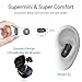 AINOPE Mini Bluetooth Earbud with Charge Box (70H Talking Time),Sweatproof True Wireless Earphone with CVC 6.0 Noise Cancelling Mic,Stereo Bluetooth Invisible Earphone with Built-in Mic (1 PCS, Black)