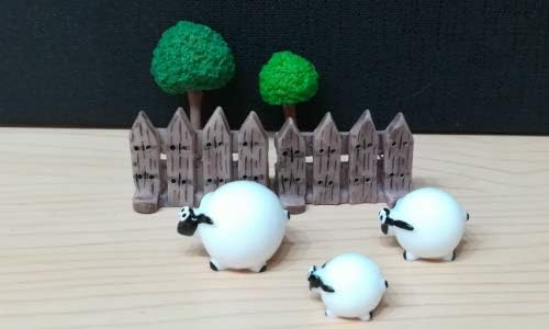 Amazon ひつじ親子 柵 木 テラリウムフィギュア 動物 フィギュア コケテラリウム テラリウムキット 苔リウム プラモデル 通販