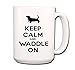 Basset Hound Keep Calm and Waddle On Coffee Tea Mug 15 oz