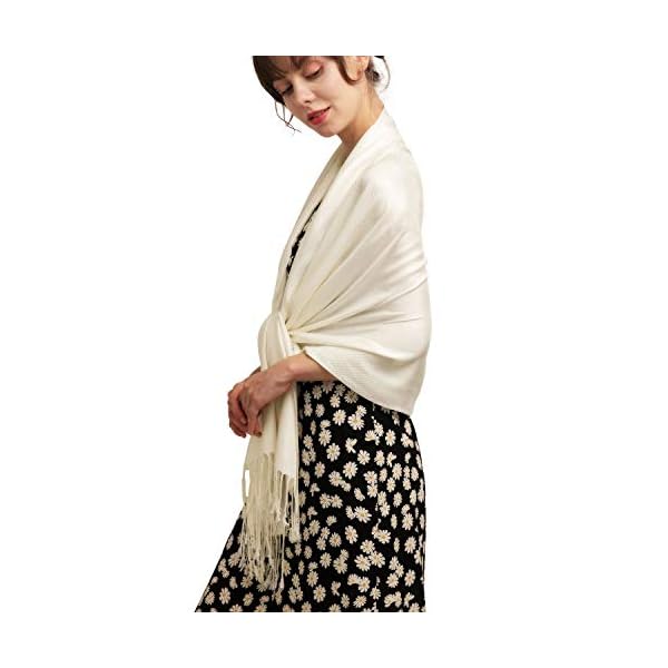 Women Pashmina Scarf Shawl Cashmere Feel Extra Long Bride Bridesmaid Gifts Shawls Wraps for Evening Dresses