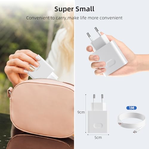 100W for Super-Charge Charger for Honor 400 200 Pro 200 Lite Magic6 Magic7 6 5 4 Lite Magic7Pro, 2-Port Socket 100W PD Quick Charger with 6A USB C Cable 1M for Honor 90 70 Lite X8a X8b X6b X9b