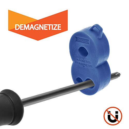 image for Chromex Magnetizer Demagnetizer Tool for Screwdrivers and Bits with Ca