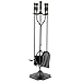 UniFlame Black 5-Piece Fireplace Tools Set with Ball Handles (T51030BK)