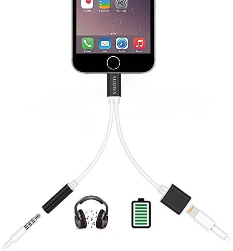 iPhone 7 / 7 Plus Adapter, iPhone 7 Accessories 2 in 1 Lightning Adapter Cable Charge and Headphone Splitter