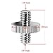 Kamisafe 1/4 Inch-20 Male to 1/4 Inch-20 Male Threaded Screw Adapter Tripod Screw Converter Compatible with Camera Cage/Shoulder Rig/Tripod/Monopod/Light Stand (4 Pack)