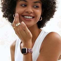DaQin Flower Engraved Band Compatible with Apple