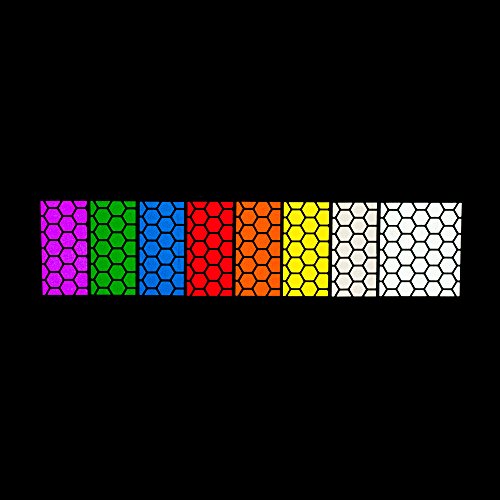 RydeSafe Reflective Decals - Hexagon Kit - Small (Blue)