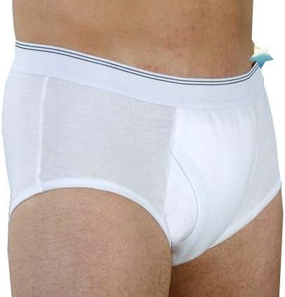 Wearever Men's Super Washable Incontinence Underwear Brief X-Large White