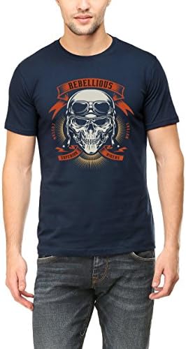 Nalaayak Men's Round Neck Half Sleeve Cotton T-Shirt | Rebellious