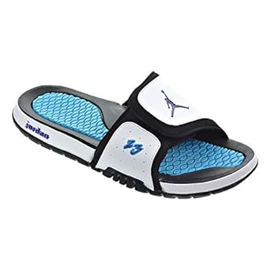 Amazon.com | Jordan Hydro 2 Premier Men's Sandals White/Court Purple/Blue Lagoon/Black 456524 