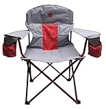 OmniCore Designs New Standard XXL Big & Tall Super Heavy Duty Padded Mesh Folding Camping Chair (500 lb. & 300 lb. Capacity)