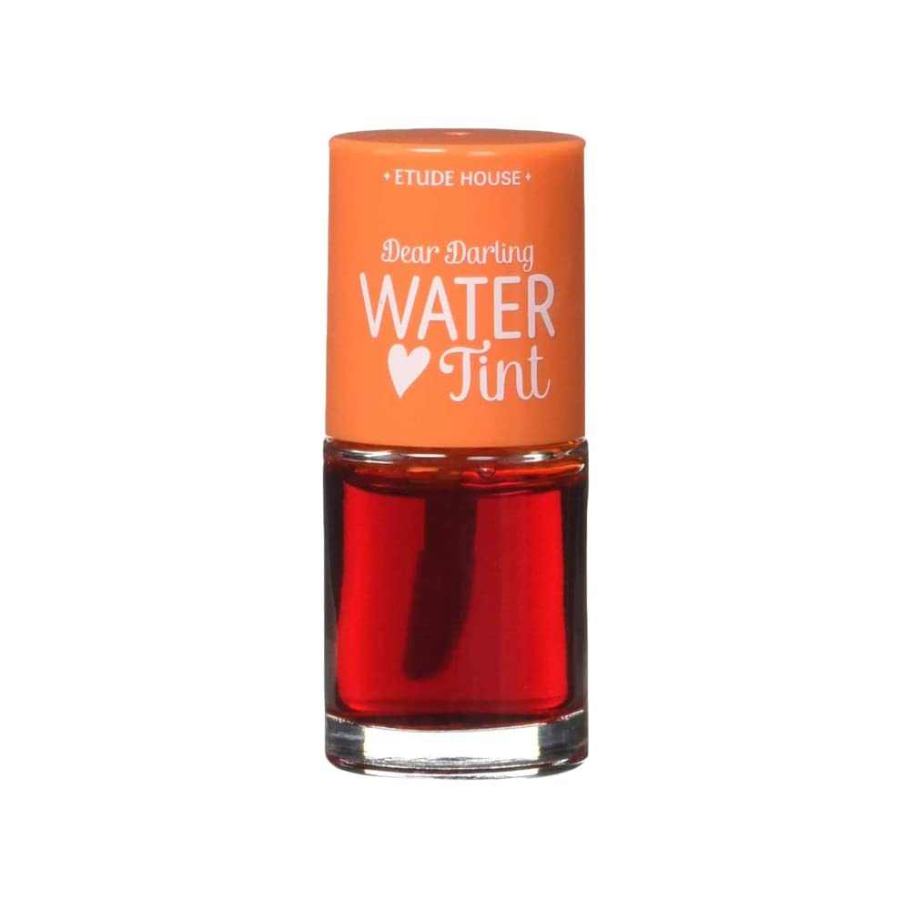 ETUDE Dear Darling Water Tint - Orange Ade (9g) | Vivid Color Lip Stain with Moisturizing Weightless & Non-sticky Finish Lip Stain | Smudge-proof Lip Tint | Korean Makeup, Kbeauty