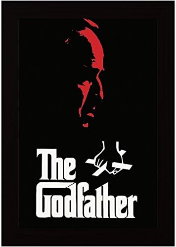 Posterskart 'The Godfather Art' Framed Poster for Room (300 GSM Matte Laminated Finish, Black, 14 x 20 Inches)