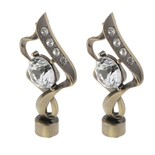 Lovely Monkeyjack 2pcs Decorative Flame Shape Window Curtain Rod