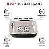 Haden-Jersey-Toaster--Retro-Electric-Stainless-Steel-Toaster-Four-Slice-Putty-CD24 Haden Jersey Toaster – Retro Electric Stainless-Steel Toaster with Reheat and Defrost Functions – 1370-1630W, 220-240V…