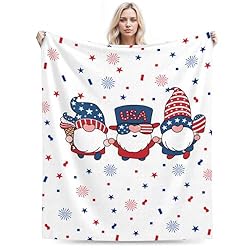 4th of July Throw Blanket Gnomes Patriotic