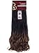 LELINTA 7Pcs 16 Clips 24 Inch Wavy Curly Full Head Clip in on Double Weft Hair Extensions Dark Brown To Ginger Brown
