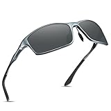 Soxick Men's Polarized Unbreakable Metal Large Frame Classic Retro Fishing Sunglasses Ultra Light
